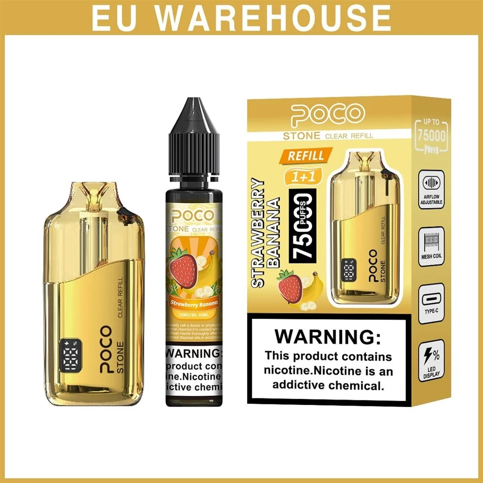 Poco Stone 75000 Puffs Refillable Disposable Vape Wholesale Vape Rechargeable Vape best