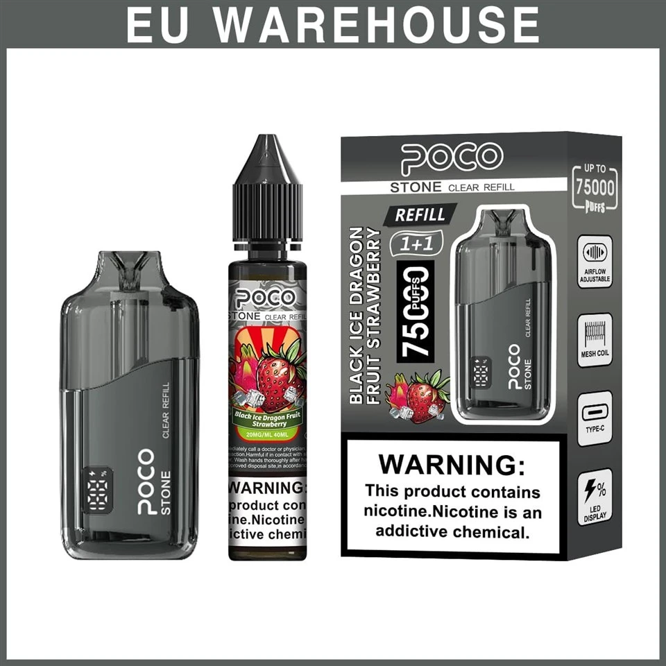 Poco Stone 75000 Puffs Refillable Disposable Vape Wholesale Vape Rechargeable Vape high quality