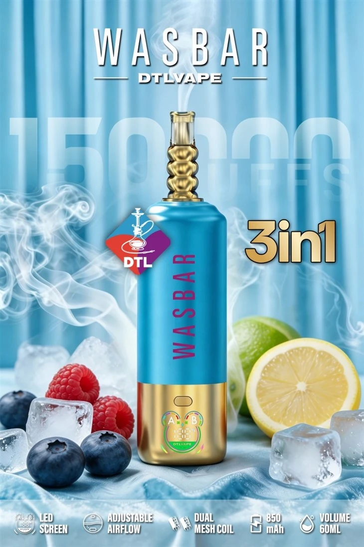 WASBAR 150000 Puffs 3 in 1 150k puff Vape shisha